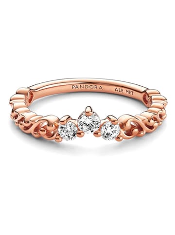Pandora Rosévergold. Ring mit Edelsteinen