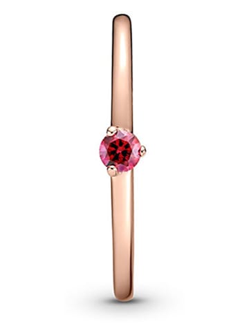 Pandora Rosévergold. Ring mit Edelstein