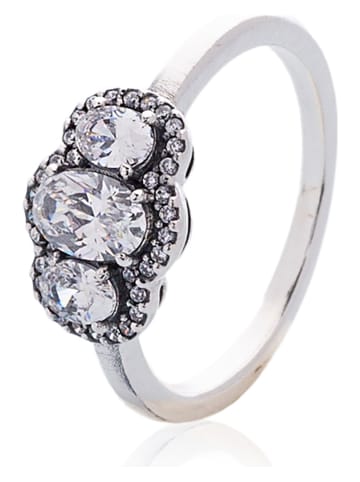 Pandora Silber-Ring mit Edlesteinen