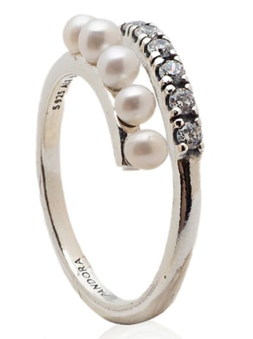 Pandora Silber-Ring mit Perlen und Edelsteinen