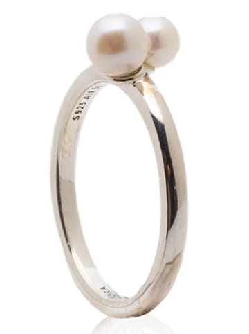 Pandora Silber-Ring mit Edelsteinen und Perle