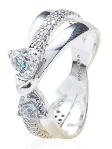 Pandora Silber-Ring mit Edelsteinen