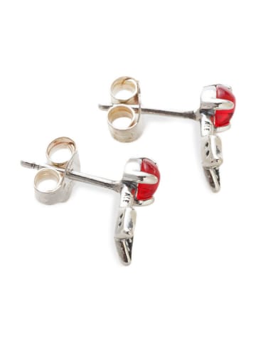 Pandora Silber-Ohrstecker mit Edelsteinen