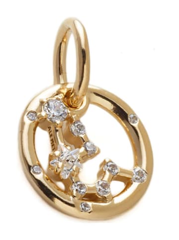 Pandora Vergold. Anhänger "Wassermann" mit Edelsteinen