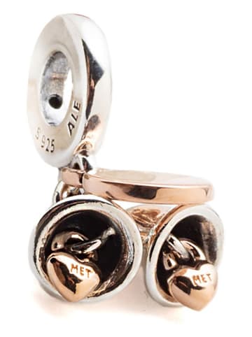 Pandora Rosévergold. Anhänger mit Edelsteinen