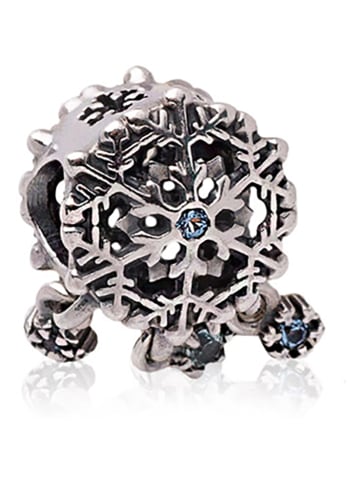 Pandora Silber-Bead mit Edelsteinen