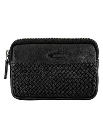 Camel Active Leren sleuteletui "Wave" zwart - (B)11 x (H)8 x (D)2 cm
