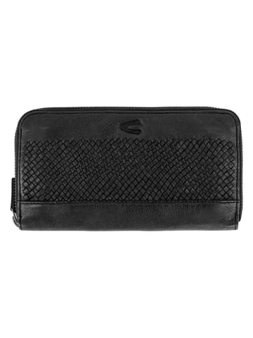 Camel Active Leren portemonnee "Wave" zwart - (B)19,5 x (H)10,5 x (D)2,5 cm