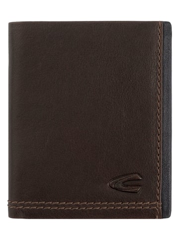 Camel Active Leren portemonnee "Osaka" donkerbruin - (B)9,5 x (H)11 x (D)2 cm