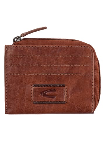Camel Active Leder-Kartenetui "Panama" in Cognac - (B)10 x (H)7,5 x (T)1 cm