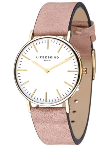 Liebeskind Quarzuhr in Rosa/ Gold/ Weiß