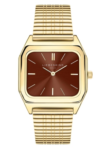 Liebeskind Quarzuhr in Gold/ Braun
