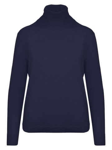 Malo Optimum Rollkragenpullover in Dunkelblau
