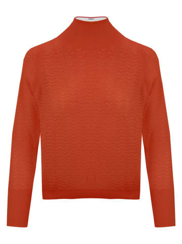 Malo Optimum Sweter w kolorze ceglanym