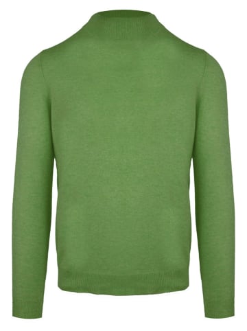 Malo Optimum Sweter "Lupetto" w kolorze zielonym