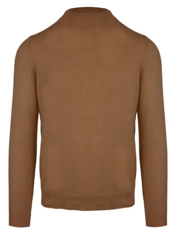 Malo Optimum Pullover "Lupetto" in Braun