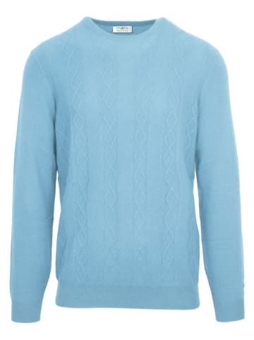 Malo Optimum Kasjmieren trui lichtblauw
