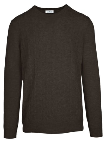Malo Optimum Pullover in Dunkelbraun