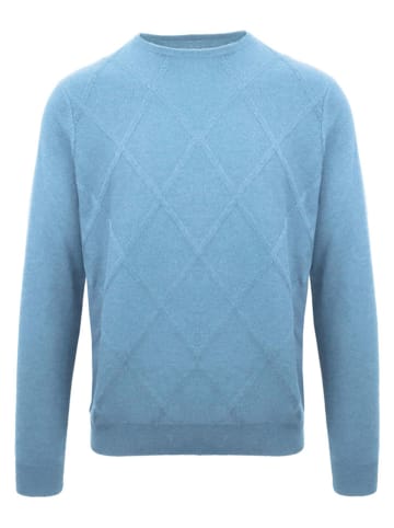 Malo Optimum Kasjmieren trui lichtblauw