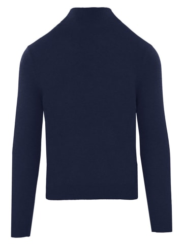 Malo Optimum Kaschmir-Rollkragenpullover "Lupetto" in Dunkelblau