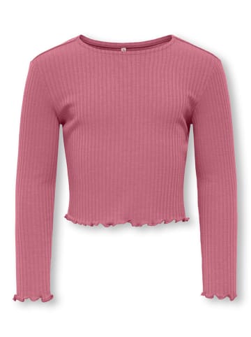 KIDS ONLY Longsleeve "Tella Life" in Rosa