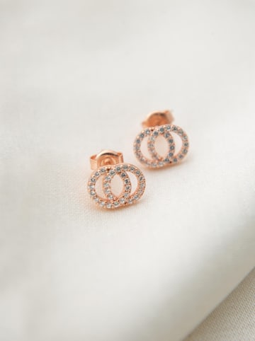 Lodie Silver Srebrne kolczyki-wkrętki z cyrkoniami