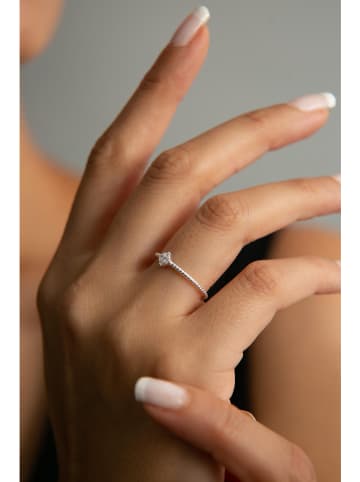 Lodie Silver Zilveren ring met edelsteen