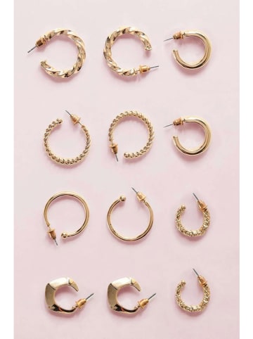 Lodie Silver 12er-Set: Creolen