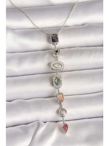 Lodie Silver Ketting met edelstenen - (L)45 cm