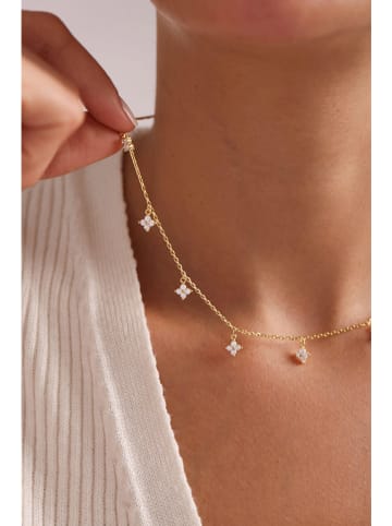 Lodie Silver Srebrny naszyjnik z elementami ozdobnymi - dł. 42 cm