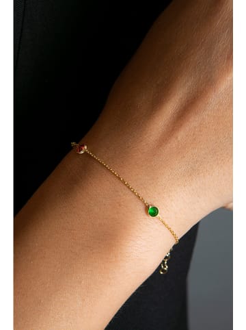 Lodie Silver Zilveren armband met edelstenen