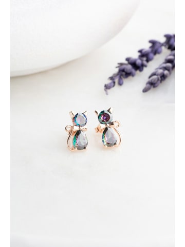 Lodie Silver Srebrne kolczyki-wkrętki z cyrkoniami