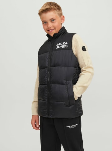 JACK & JONES Junior Doorgestikte bodywarmer ''Toby'' zwart