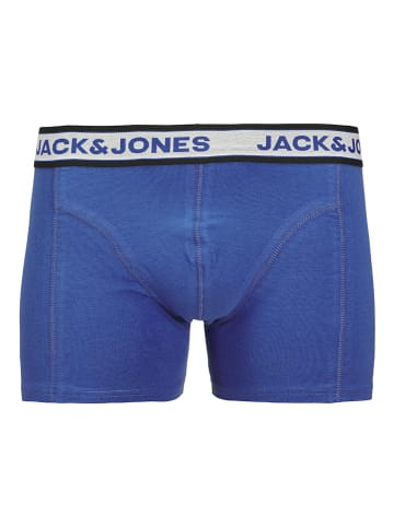 JACK & JONES Junior 3-delige set: boxershorts "Christian" grijs/blauw/zwart