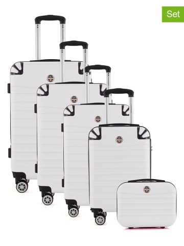 Canadian Peak 5tlg. Hardcase-Trolleyset "Shockeak" in Weiß