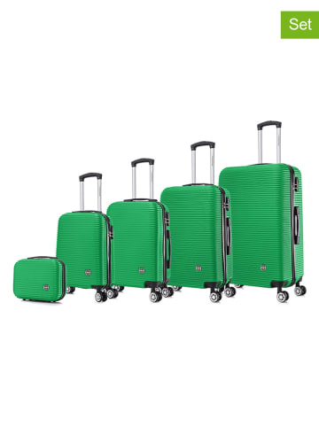 Canadian Peak 5-delige hardcase-trolleyset "Solomuneak" groen
