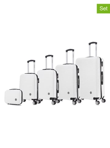 Canadian Peak 5-delige hardcase-trolleyset "Solomuneak" wit