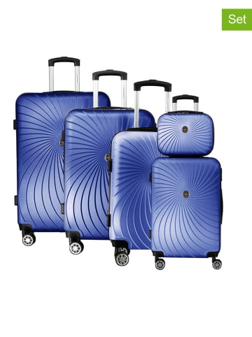 Canadian Peak 5-delige hardcase-trolleyset "Sunlighteak" blauw