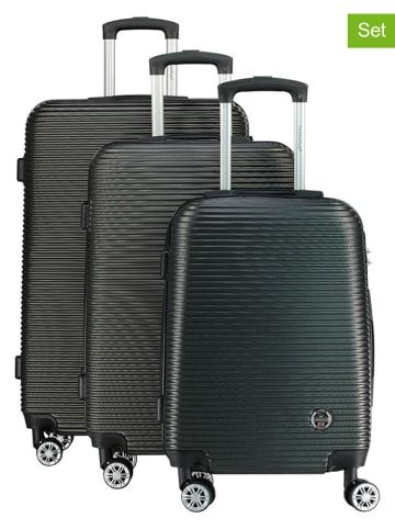 Canadian Peak 3tlg. Hardcase-Trolleyset "Solomuneak" in Anthrazit