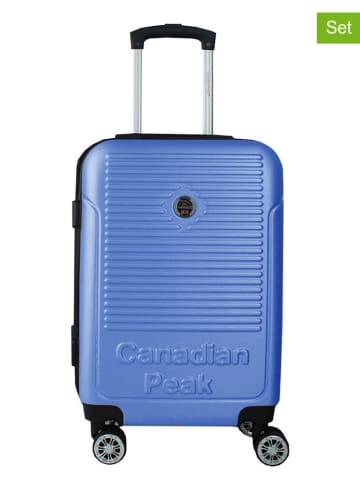 Canadian Peak Hardcase-trolley "Santiagoeak" blauw - (B)34 x (H)53 x (D)21 cm