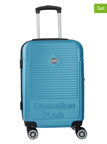 Canadian Peak Hardcase-Trolley "Santiagoeak" in Türkis - (B)34 x (H)53 x (T)21 cm