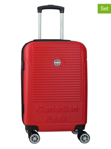 Canadian Peak Hardcase-Trolley "Santiagoeak" in Rot - (B)34 x (H)53 x (T)21 cm