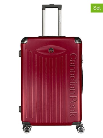 Canadian Peak Hardcase-Trolley "Softlesseak" in Bordeaux - (B)34 x (H)53 x (T)21 cm