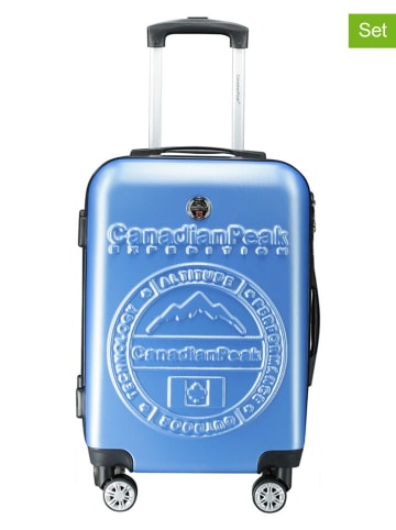 Canadian Peak Hardcase-Trolley "Stanislaeak" in Blau - (B)34 x (H)53 x (T)21 cm