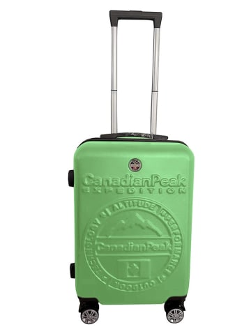 Canadian Peak Hardcase-trolley "Stanislaeak" groen - (B)34 x (H)53 x (D)21 cm