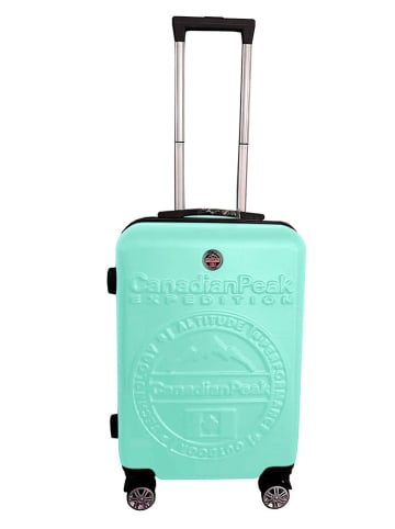 Canadian Peak Hardcase-Trolley "Stanislaeak" in Türkis - (B)34 x (H)53 x (T)21 cm