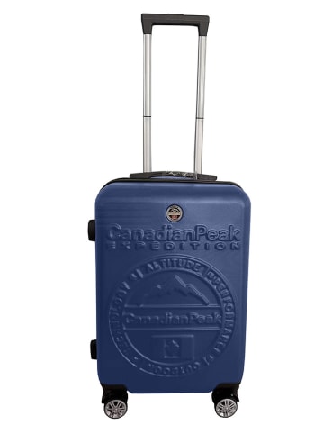 Canadian Peak Hardcase-Trolley "Stanislaeak" in Dunkelblau - (B)34 x (H)53 x (T)21 cm