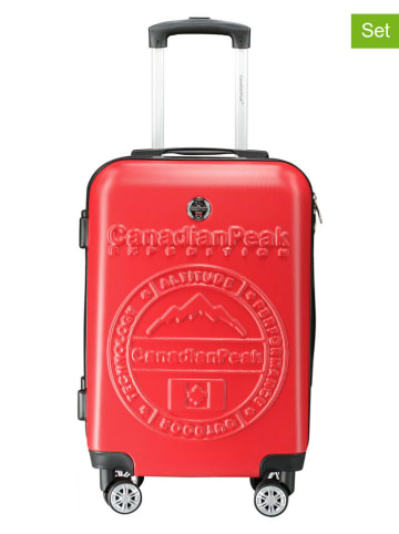 Canadian Peak Hardcase-Trolley "Stanislaeak" in Rot - (B)34 x (H)53 x (T)21 cm