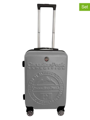 Canadian Peak Hardcase-Trolley "Stanislaeak" in Grau - (B)34 x (H)53 x (T)21 cm