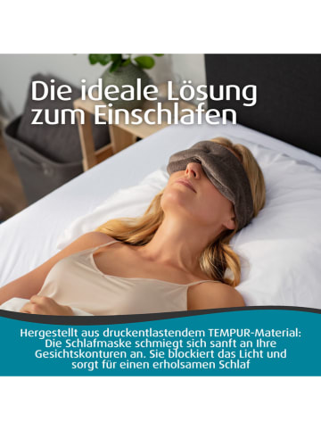 Tempur Slaapmasker antraciet - (B)41 x (H)9 cm